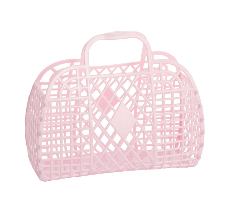 Pink Small Retro Basket