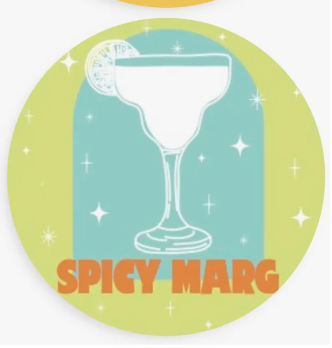 Spicy Marg Bottoms Up Single Coaster