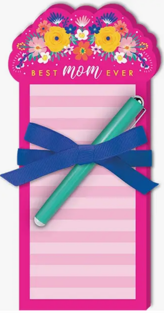 Best Mom Ever Die-cut Notepad with Pen