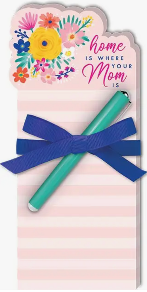 Mom Home Die-cut Notepad with Pen