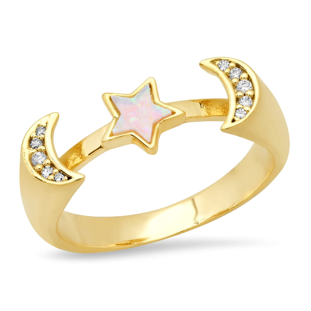 Opal Moonstar Ring