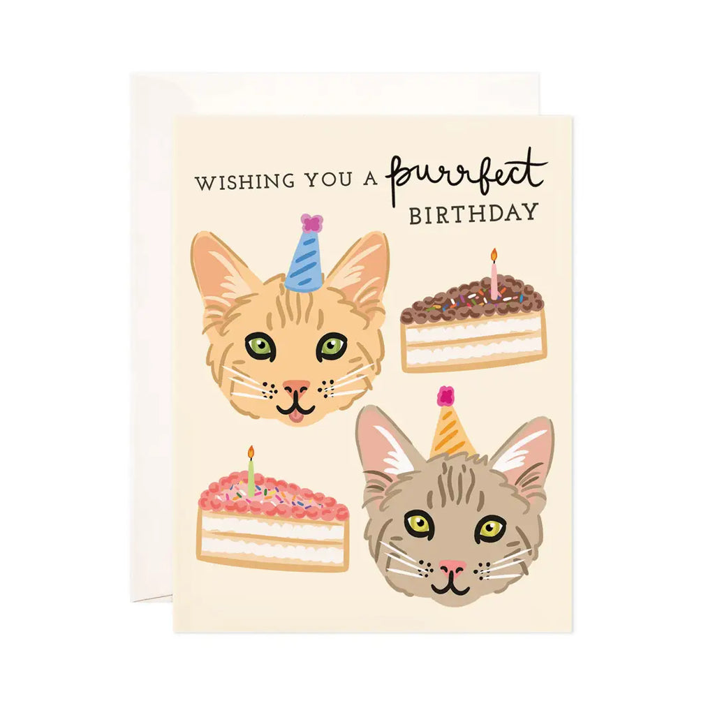 Purrfect Birthday Greeting Card - Birthday Card