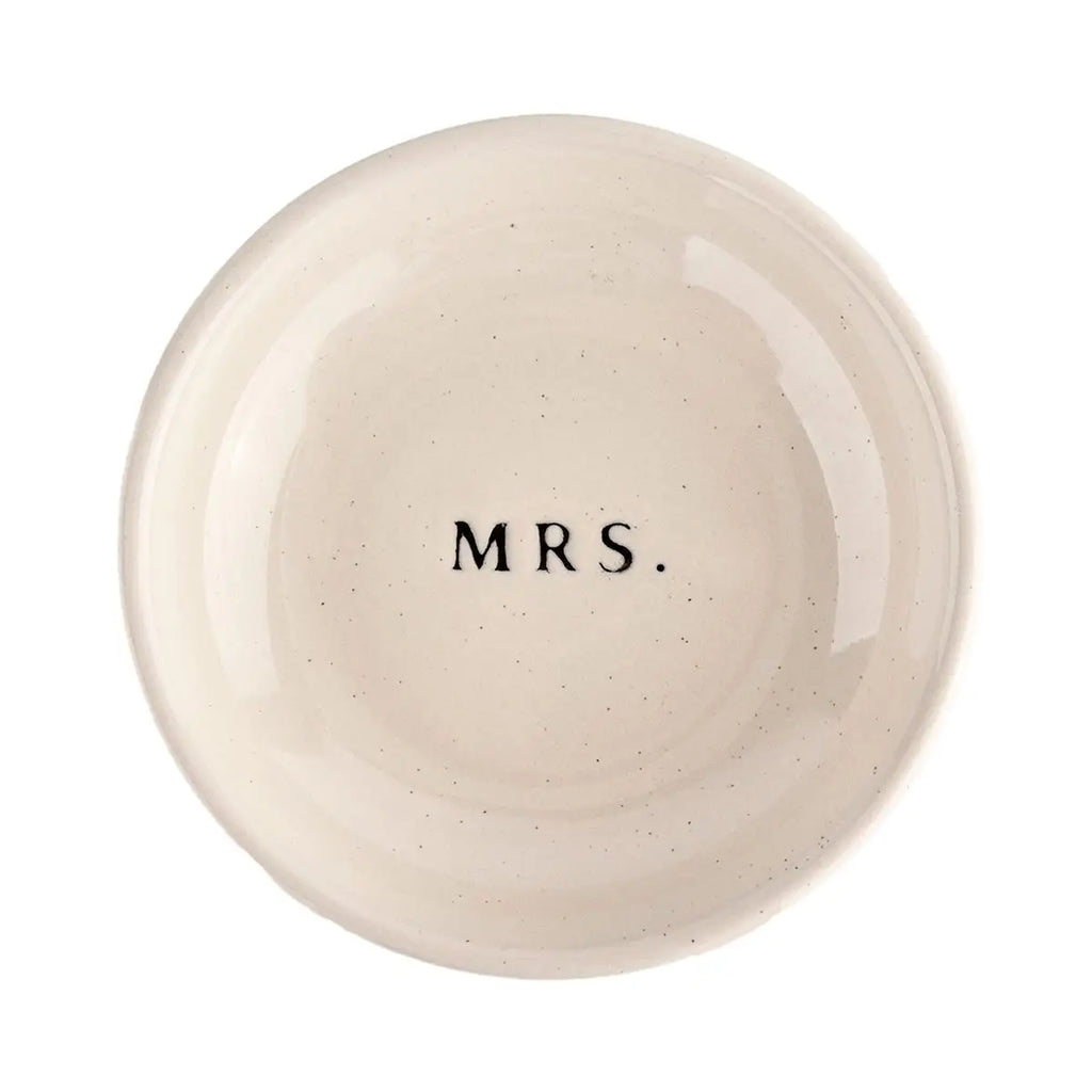 Mrs. Jewelry Dish: Cream
