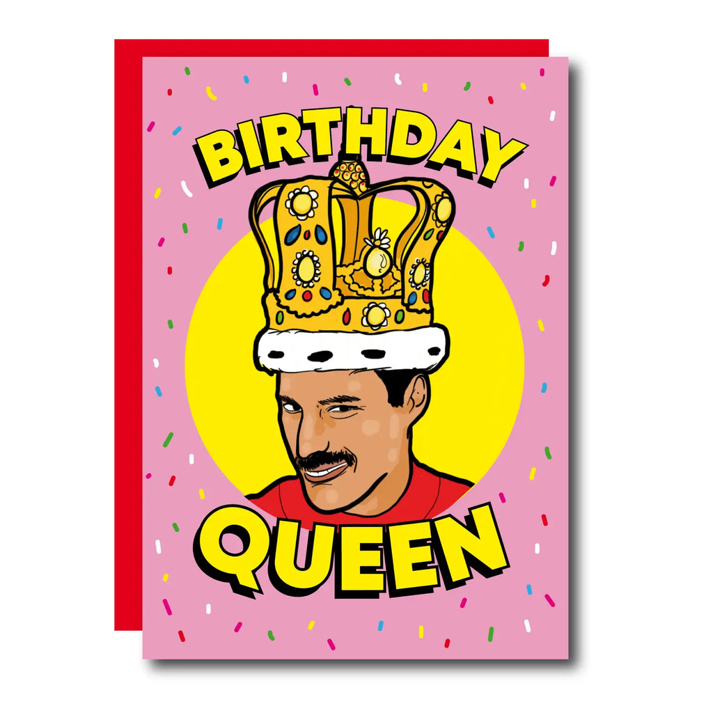Birthday Queen Freddie Mercury Greeting Card