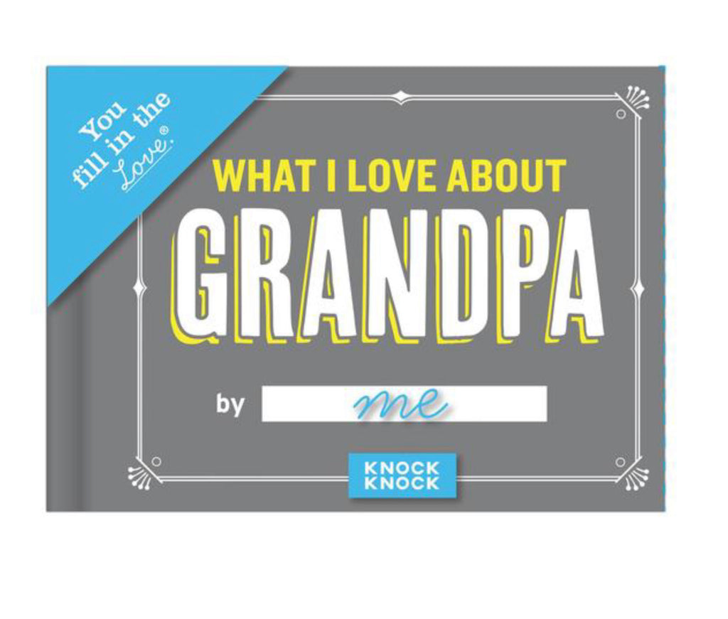 What I Love About Grandpa Fill-In-The-Blank Gift Journal
